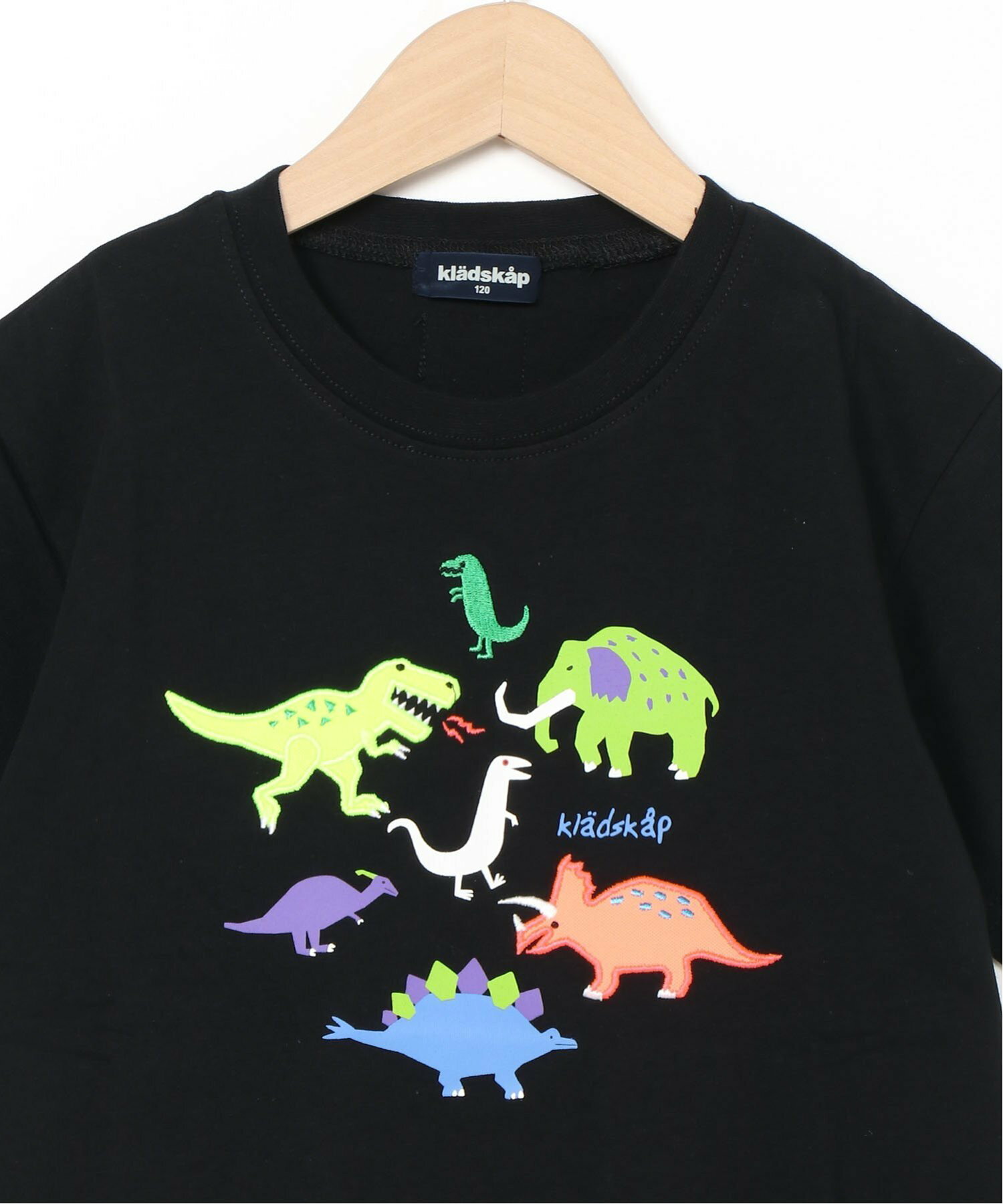 カラフル恐竜半袖Tシャツ